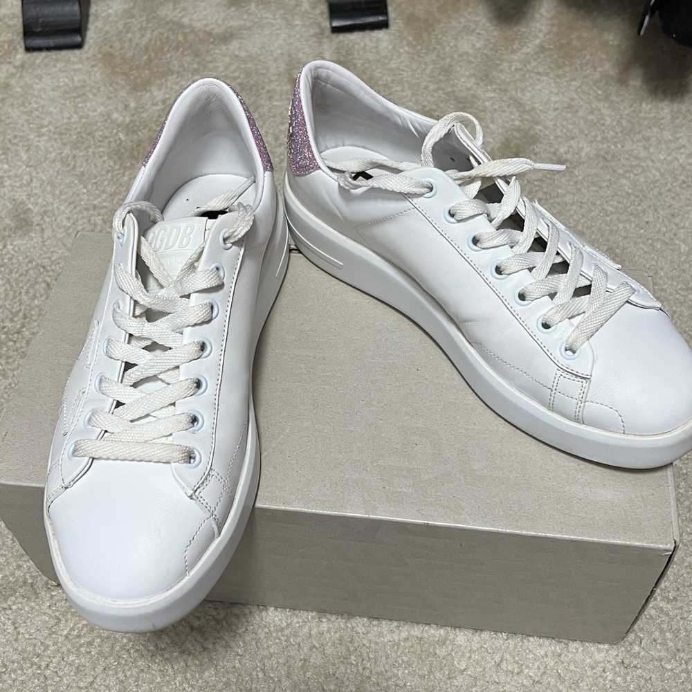 Golden Goose PURESTAR
Low Top Sneaker (white / pink glitter) Size 38 UK - Picture 5 of 9